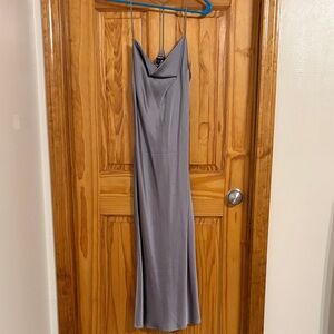 H&M | Silk Gray Women's Dress